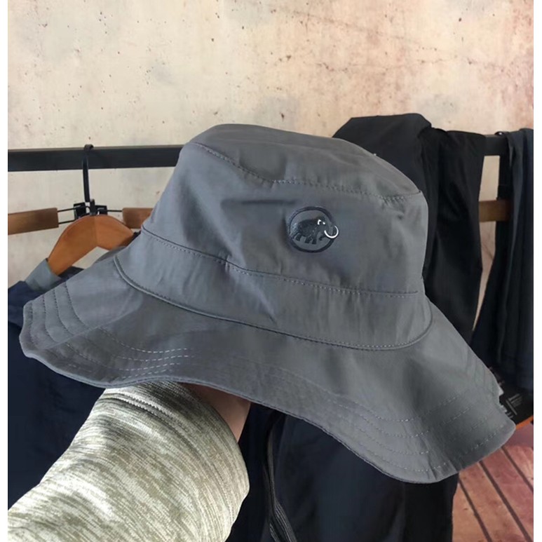 หมวกเดินป่า Mammut กันน้ำ 100 % ของใหม่ ของแท้ พร้อมส่งจากไทย หมวกกันน้ำ หมวกปีกกว้าง หมวก Bucket