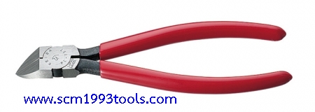 KEIBA คีมตัดพลาสติก 6 นิ้ว ด้ามบาง รุ่น PL-756 Plastic Cutting Pliers (Blade Shape: Flat/45 Degree Type)