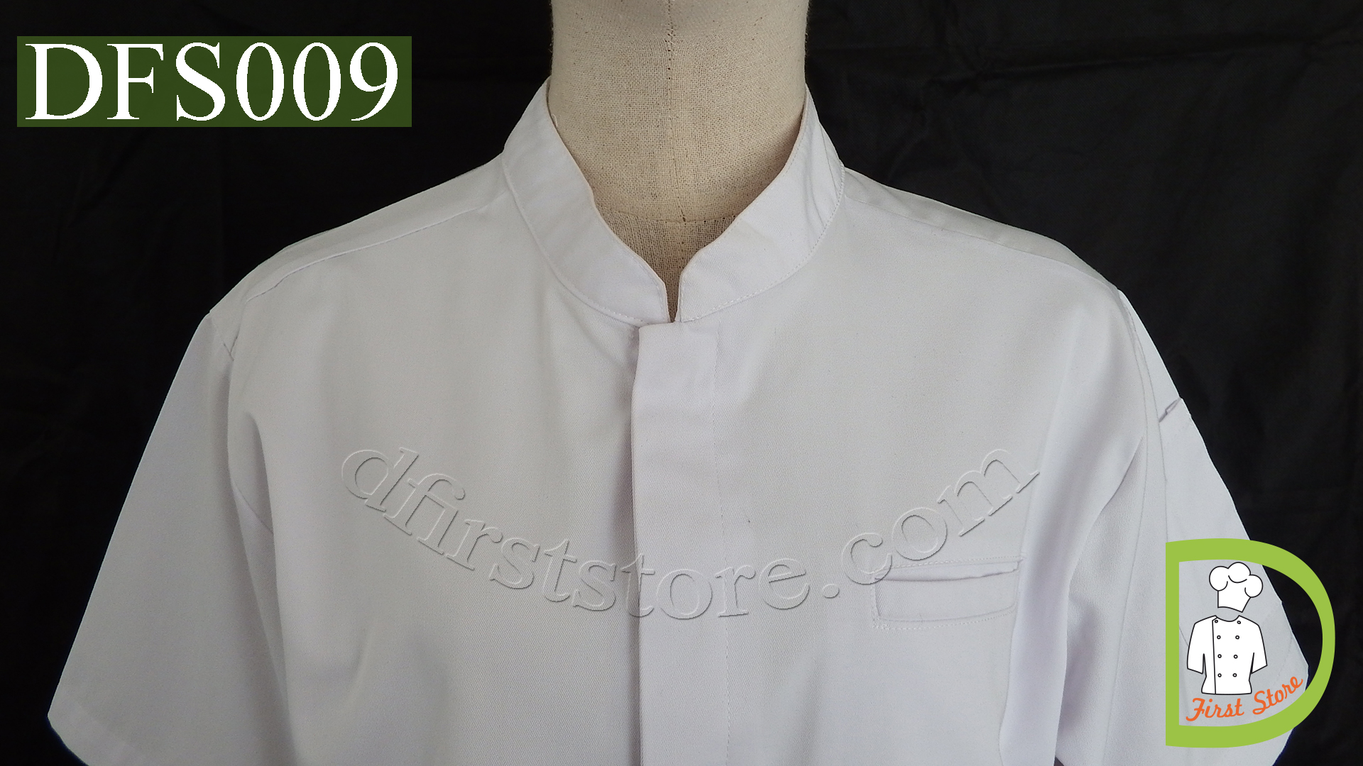 DFS009 Chef Uniform ชุดเชฟสากล (white, สีขาว)