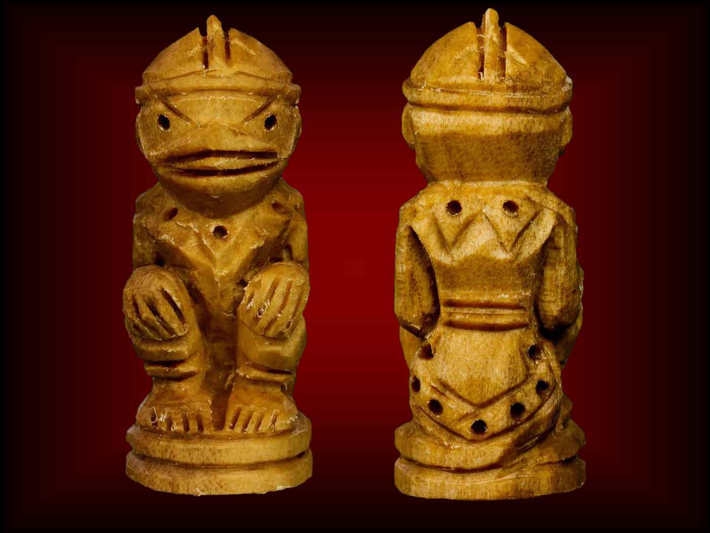 หนุมานหน้ากระบี่ไม้พุดซ้อน รุ่น บูรณะอุโบสถ วัดอินทาราม ปี 59