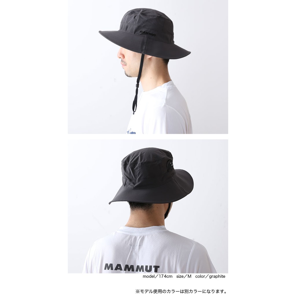 หมวกเดินป่า Mammut กันน้ำ 100 % ของใหม่ ของแท้ พร้อมส่งจากไทย หมวกกันน้ำ หมวกปีกกว้าง หมวก Bucket