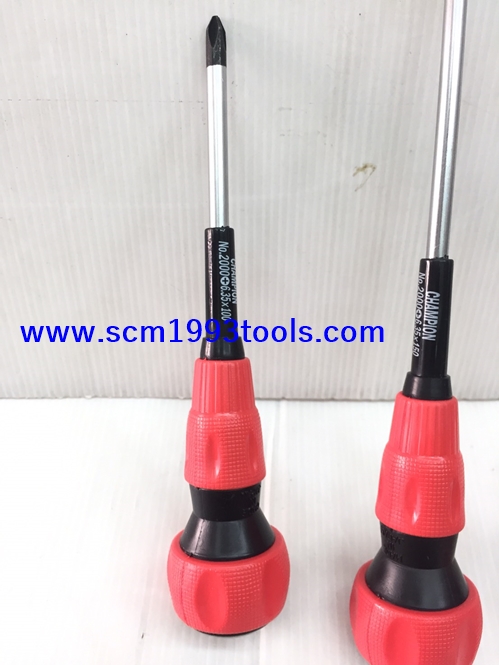 CHAMPION แชมเปี้ยน ไขควงด้าม 2000 ปากแฉก 4-6-8 นิ้ว ของแท้ ญี่ปุ่น screwdriver