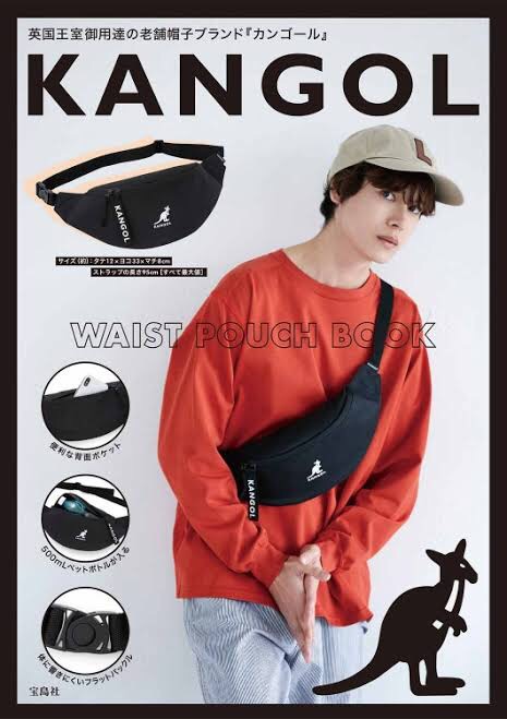 กระเป๋าสะพายข้าง Kangol Waist Bag กระเป๋าคาดอก กระเป๋าคาดเอว ของใหม่ ของแท้ พร้อมส่งจากไทย