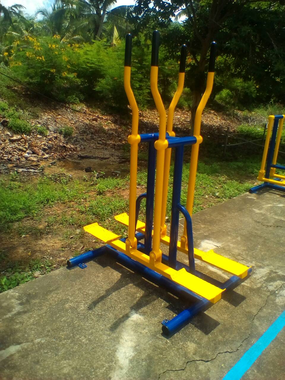 รหัส SM ผลงานติดตั้ง (ต.บางดี จ.ตรัง) เครื่องออกกำลังกายกลางแจ้ง