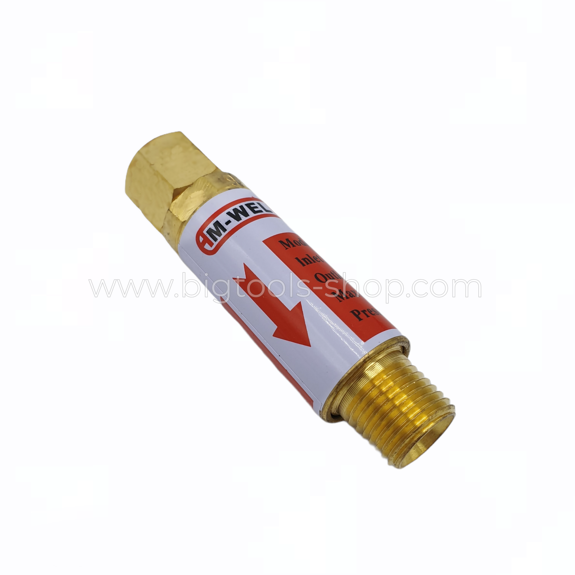 Am-Weld อุปกรณ์ป้องกันไฟย้อนกลับ สำหรับใส่เกจ์แก๊ส เกลียว 9/16″ (ARG-L05)
