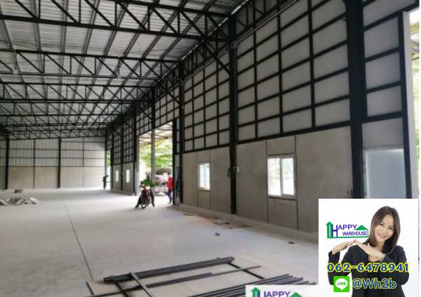 รับสร้างโกดังสำเร็จรูป ขนาด 16 x 40 x 6.45 m