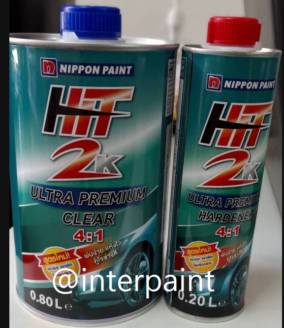 แลกเกอร์ 2K เคลียร์ฮิต (เขียว) 4:1 HIT Clear Ultra Premium เล็ก