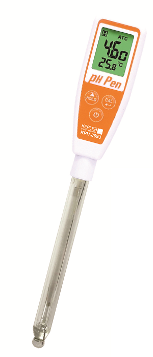 เครื่องวัดค่าความเป็นกรด-ด่างแบบปากกา (Long Tube Full Glass pH Pen Meter) แบรนด์ : KEPLER รุ่น : KPH-8693