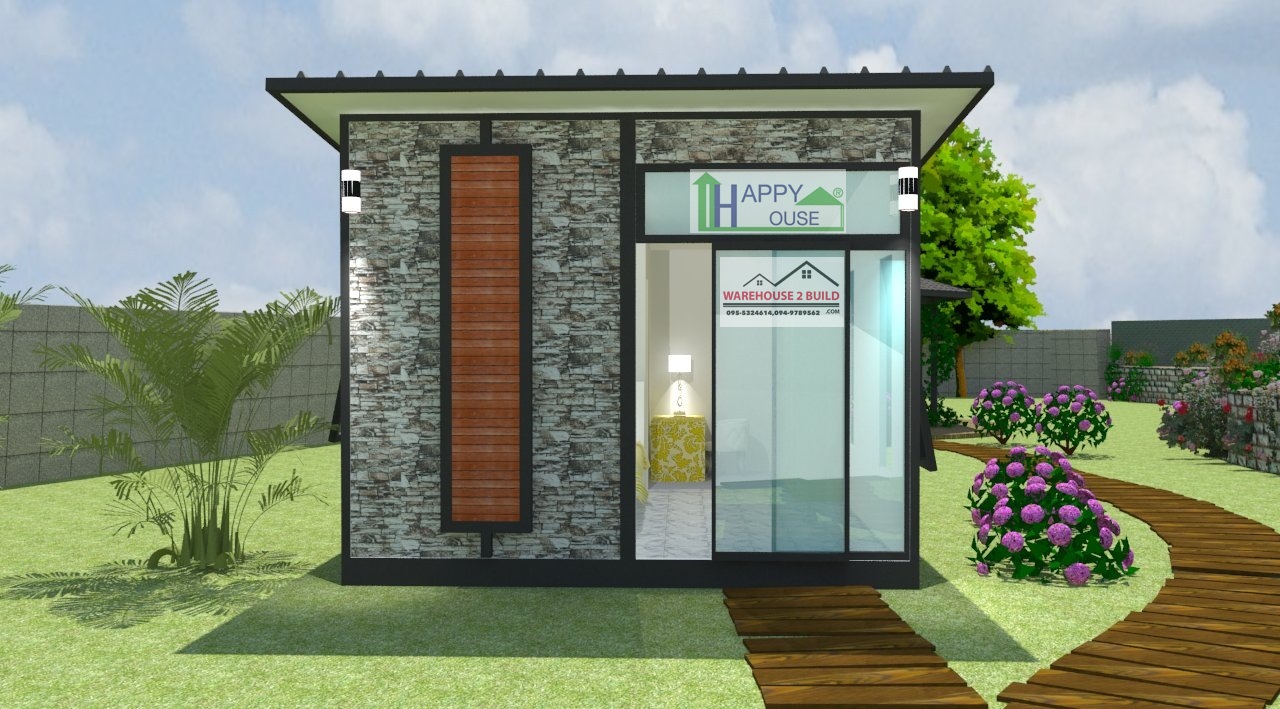 บ้านสำเร็จรูป บ้านน็อคดาวน์ สร้างออฟฟิศ happyhouse ND-10