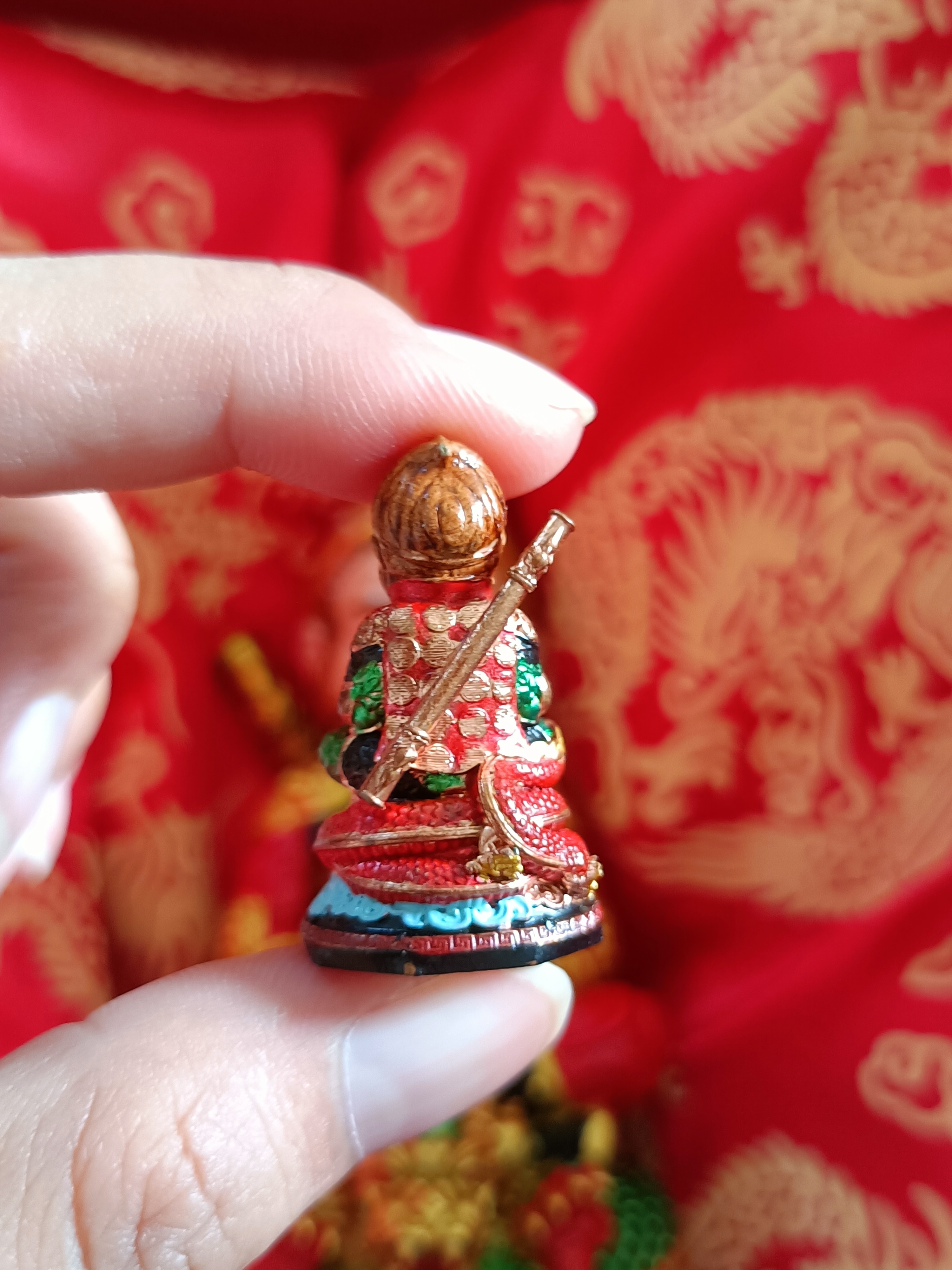 ฉีเทียนน้อย รุ่น 2 เลข 64 เข้าพิธีเสกแบบจีน วัดถ้ำเขาชะอางค์