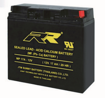 แบตเตอรี่ แห้ง 12V 17Ah RR SLA BATTERY MP 17A-12V