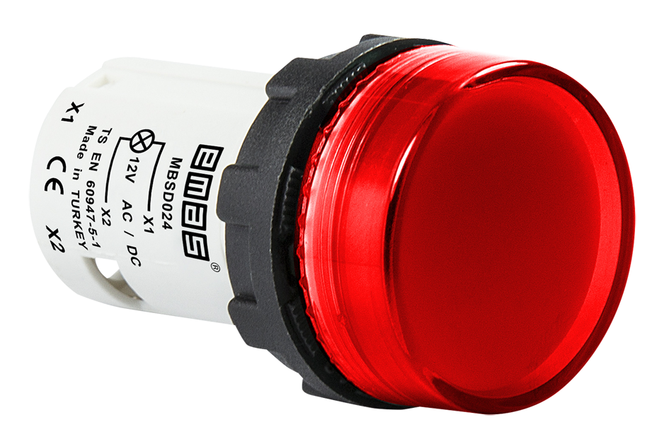 Pilot Lights 22mm. Model : MBSD220K 220V AC LED RED EMAS