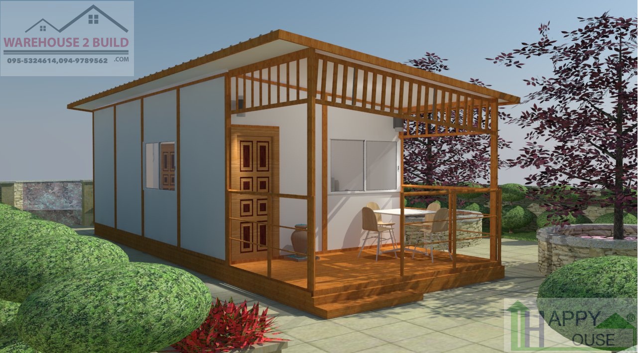 บ้านสำเร็จรูป บ้านน็อคดาวน์ สร้างออฟฟิศ happyhouse ND-08