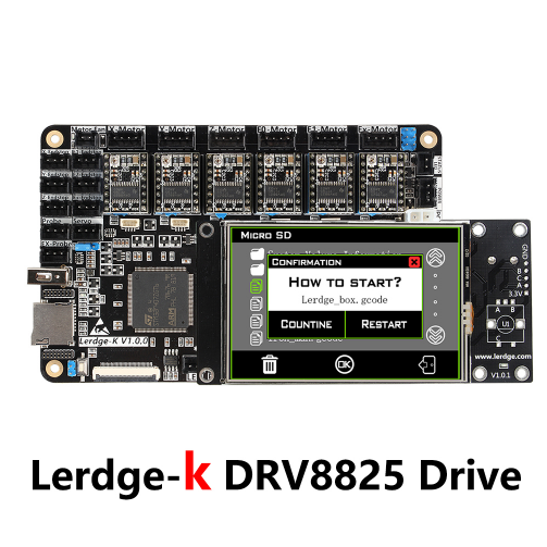 LERDGE 3D Printer Board ARM 32Bit Motherboard for 3D Printer Touch Screen Kit +Drive DRV8825