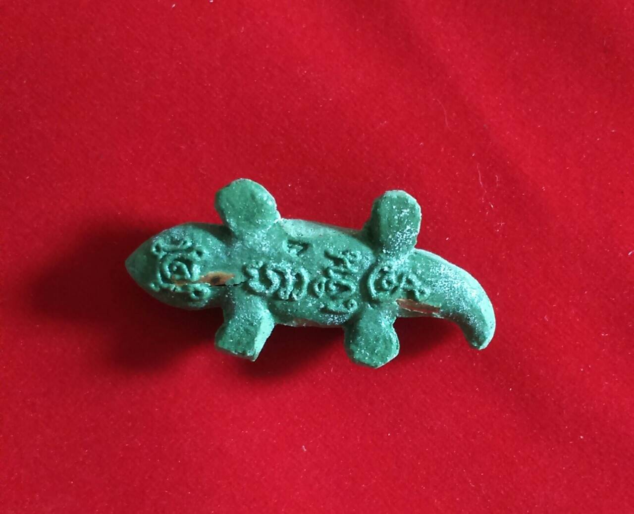 ตุ๊กแกฝังตะกรุด ลพ.เงิน ขันติโก วัดถ้ำน้ำ ปี 52