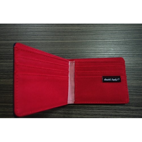พร้อมส่ง กระเป๋าสตางค์ HERSCHEL ROY WALLET NAVY/RED ของแท้