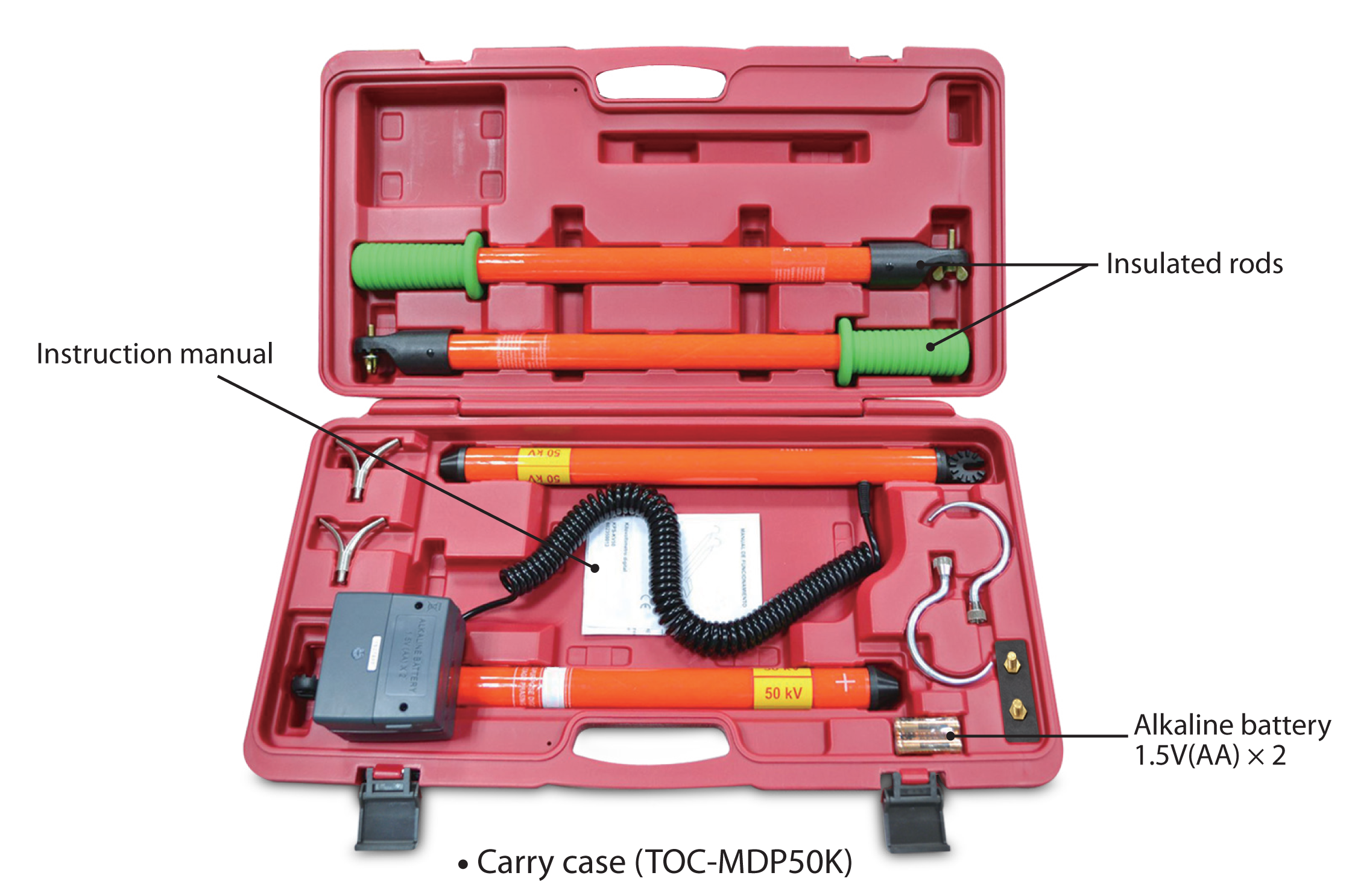 เครื่องตรวจจับแรงดันไฟฟ้าแรงดันสูง (MULTI-PURPOSE DIGITAL HIGH VOLTAGE PHASING METER) แบรนด์ KEPLER รุ่น KMDP-50K