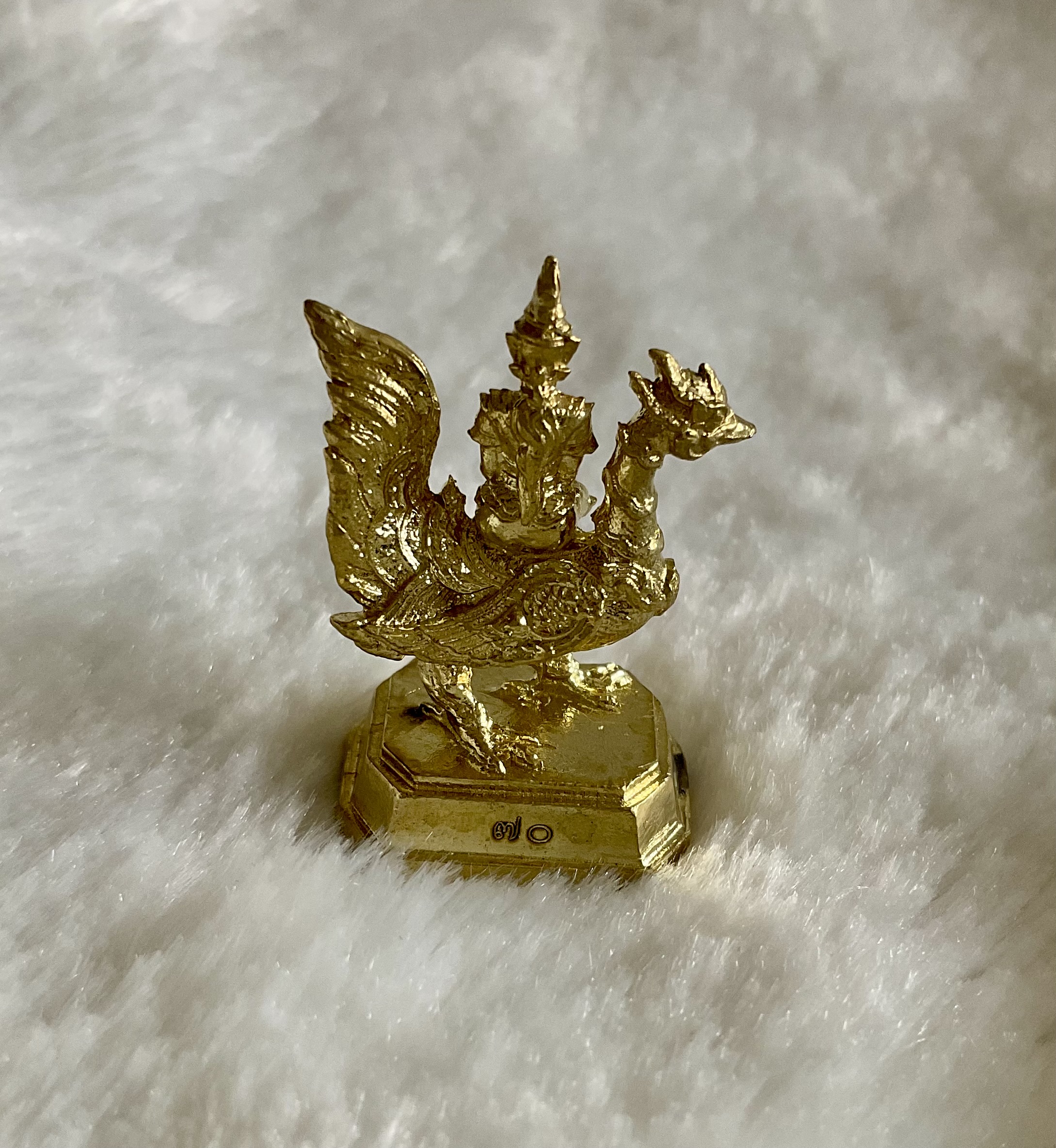 รูปหล่อพระแม่สระระตี่ รุ่นแรก สูง 3.5 ซม. (พระแม่สุรัสวตี หรือแม่สุนทรรีวาณี) ลพ.เล็ก พอจ.พันแสง วัดศิลาวาส