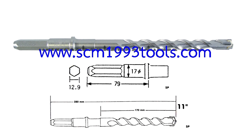 BOSCO ดอกสว่านเจาะคอนกรีต โรตารี่ HEX drill bits