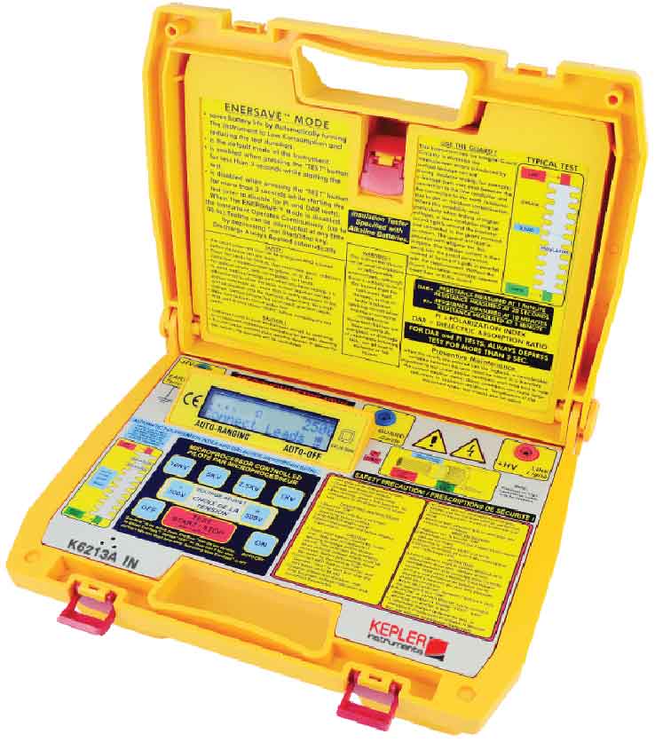 เครื่องวัดความต้านทานฉนวนไฟฟ้าแรงดันไฟสูง (10kV) แบรนด์ KEPLER รุ่น K6213A IN