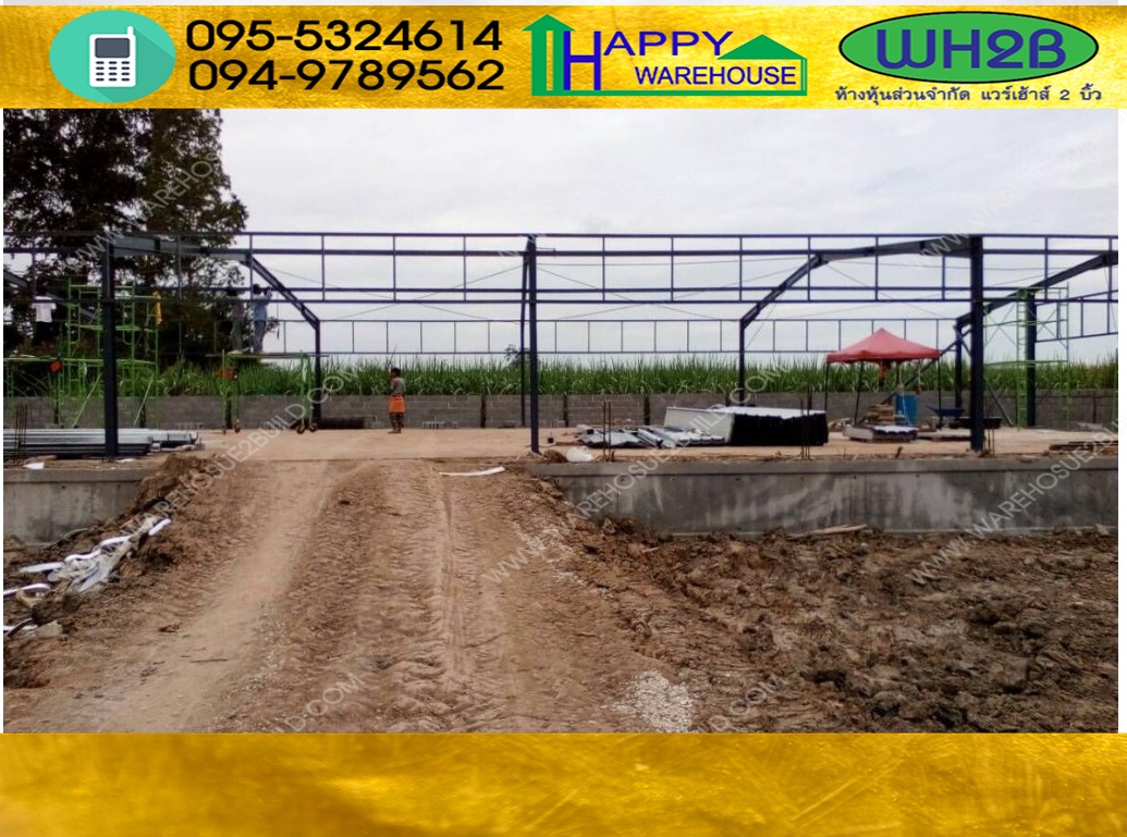 รับสร้างโกดังสำเร็จรูป กำแพงเพชร ขนาด 14x66x4 m.