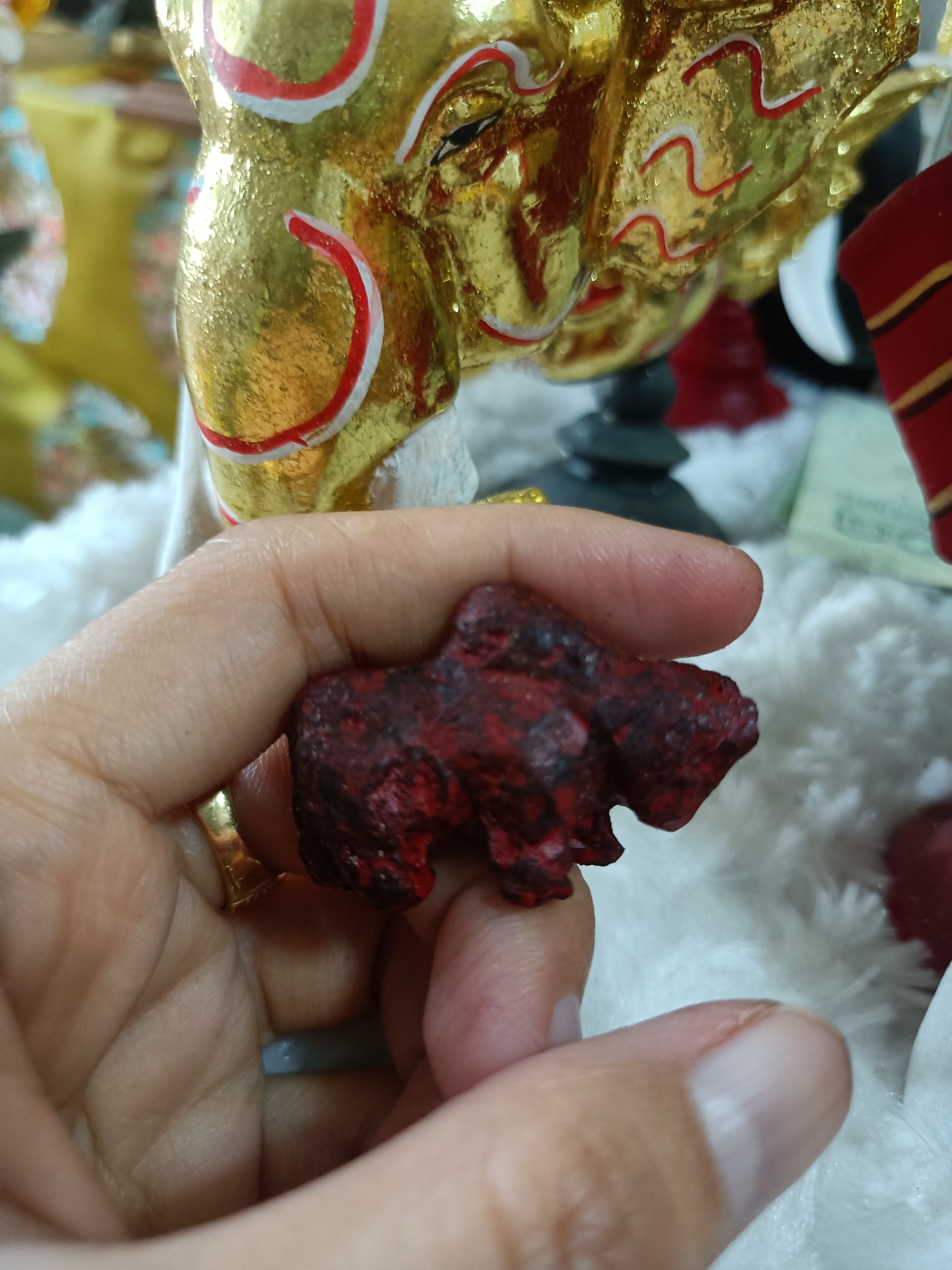 วัวธนูพญาโครัตนมงคล (แบบไม่มีจาร) วัดโพธิผักไห่ หลวงพ่อเล็ก (เลี่ยมกันน้ำ)วัดท่าขนุนพุทธาภิเษก