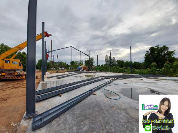 โกดังสำเร็จรูป มหาสารคาม ขนาด16x30x6 เมตร