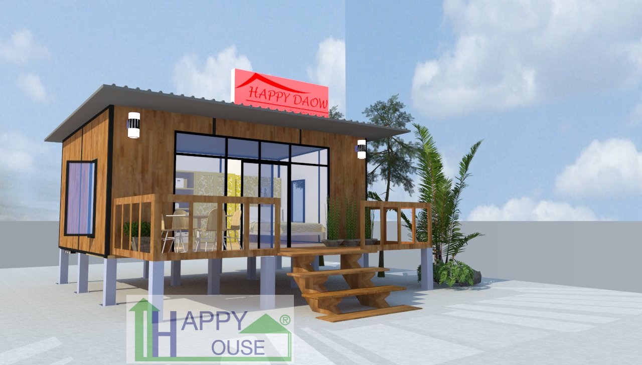บ้านสำเร็จรูป บ้านน็อคดาวน์ สร้างออฟฟิศ happyhouse ND-03
