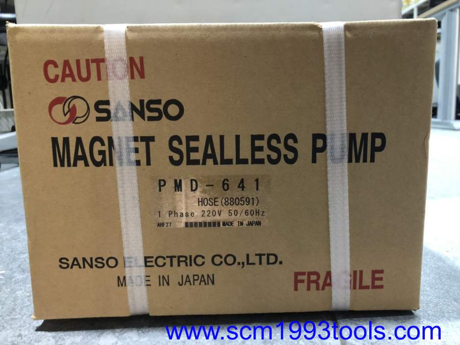 SANSO รุ่น PMD-641 ปั๊มน้ำยาเคมี ใบพัดแม่เหล็ก MAGNET DRIVE SEALLESS PUMP