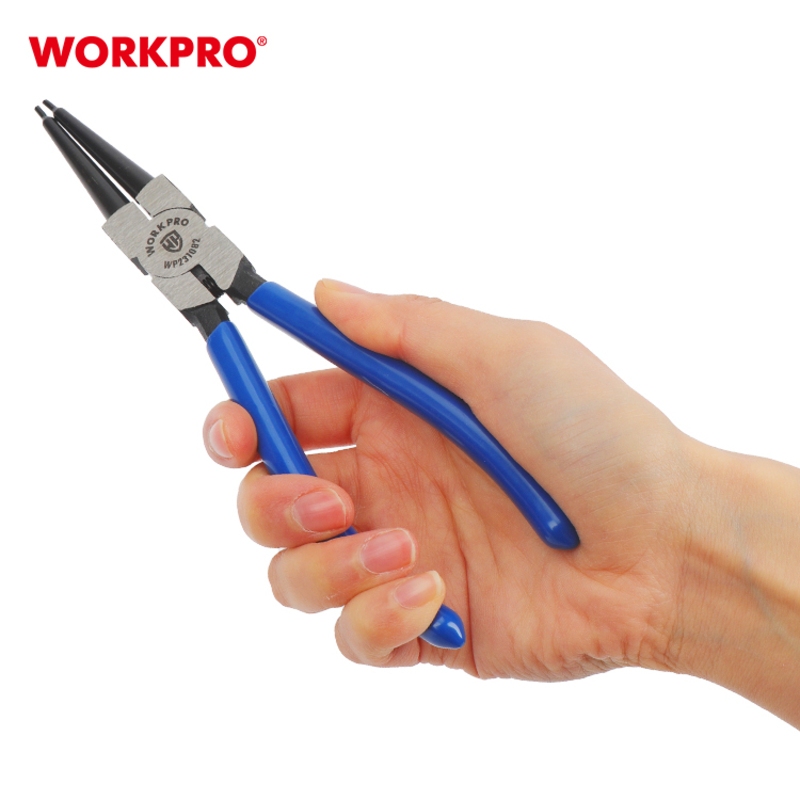 WORKPRO คีมหนีบแหวนปากตรง (CR-V) ขนาด 7 นิ้ว รุ่น WP231082