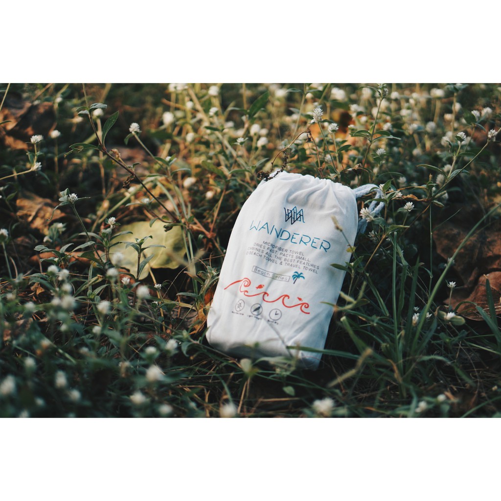 ผ้าเช็ดตัวพกพาใหม่ล่าสุด - มาพร้อมกับถุงสำหรับใส่ เป็นทั้งผ้าเช็ดตัว, ผ้าปูรองนอนบนชายหาด