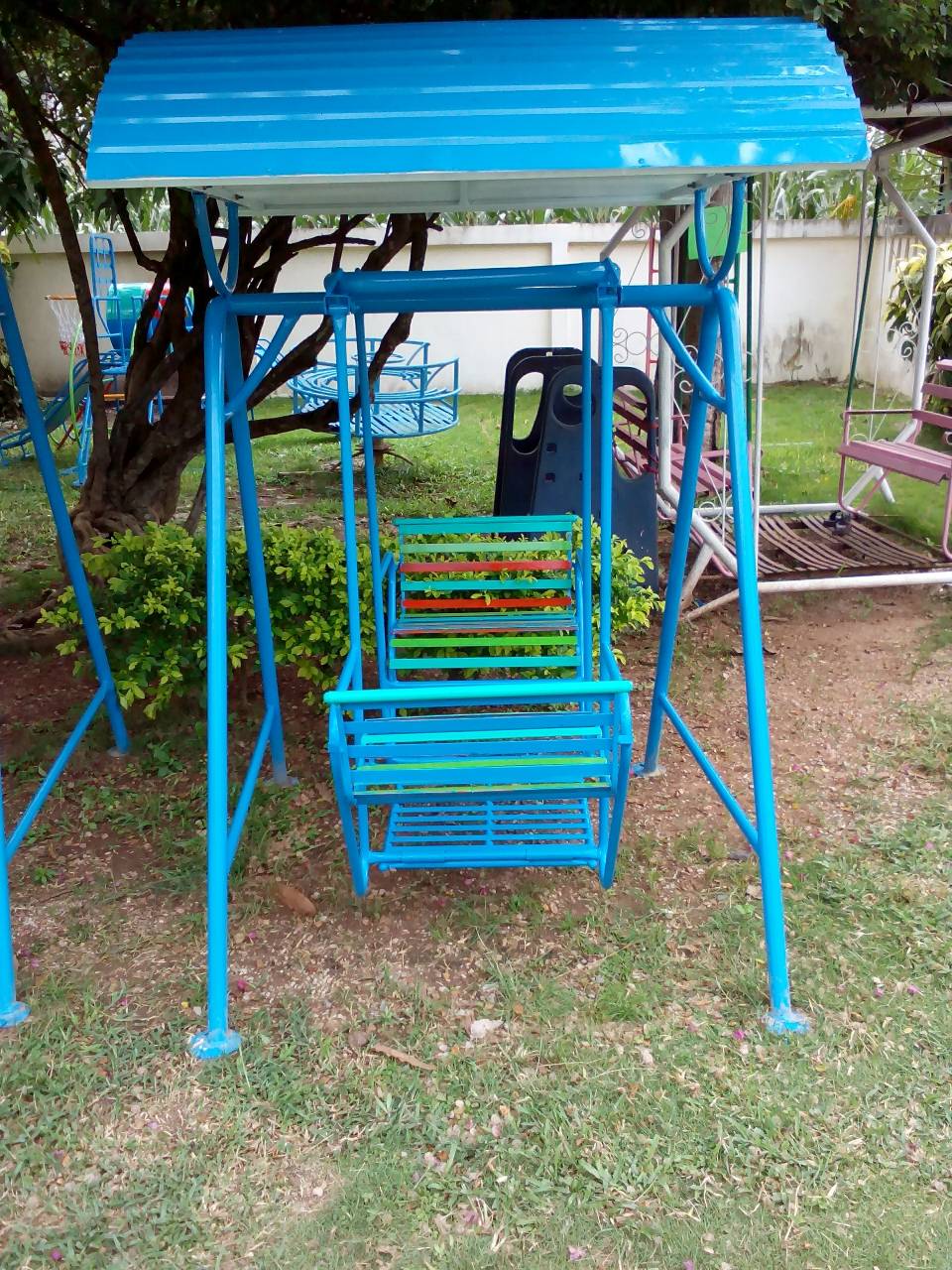 รหัส PG ผลงานติดตั้ง (อบต.จอมศรี อ.เชียงคาน จ.เลย) เครื่องเล่นสนามกลางแจ้งสำหรับเด็ก