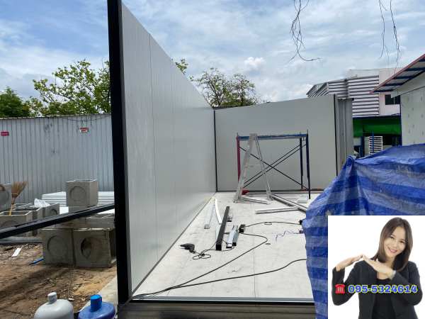 ออฟฟิศสำเร็จรูป บ้านสำเร็จรูป สมุทรปราการ ขนาด4.00x8.00 เมตร