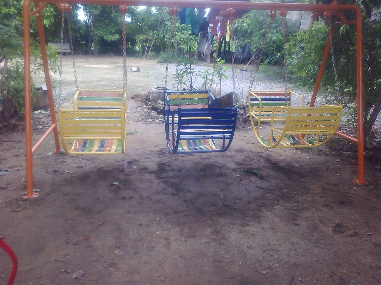 รหัส PG ผลงานติดตั้ง (เทศบาลตำบลดอนขมิ้น อ.ท่ามะกา จ.กาญจนบุรี) เครื่องเล่นสนามกลางแจ้งสำหรับเด็ก