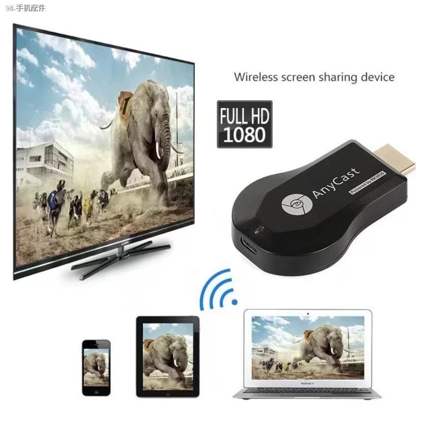 เชื่อมต่อมือถือไปทีวี WIFI Display Anycast M18 Plus HDMI Android Mirror Cast AirPlay DLNA