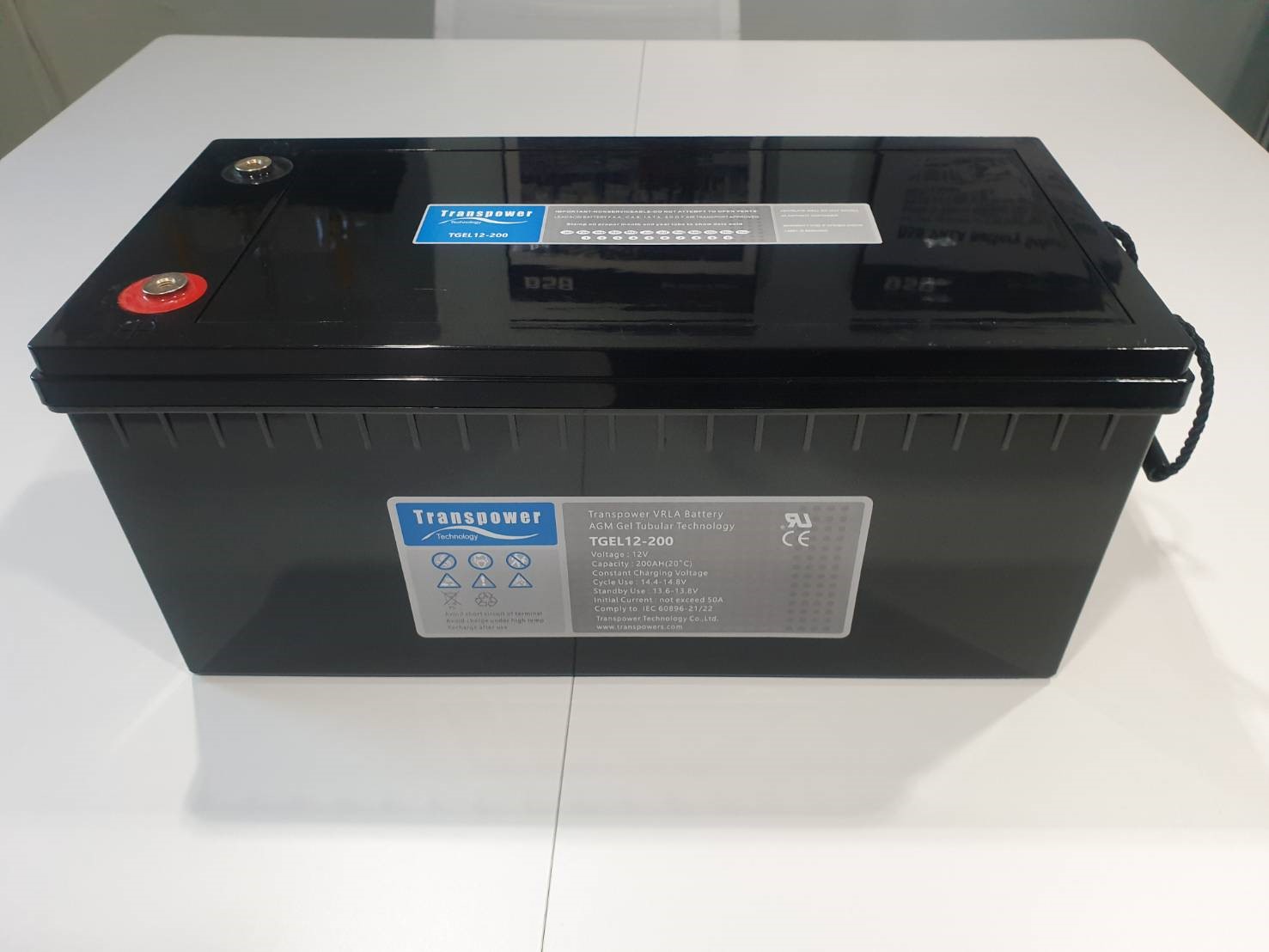 แบตเตอรี่ deep cycle โซล่าเซลล์ รถไฟฟ้า TGEL12-200 12V 200Ah Transpower