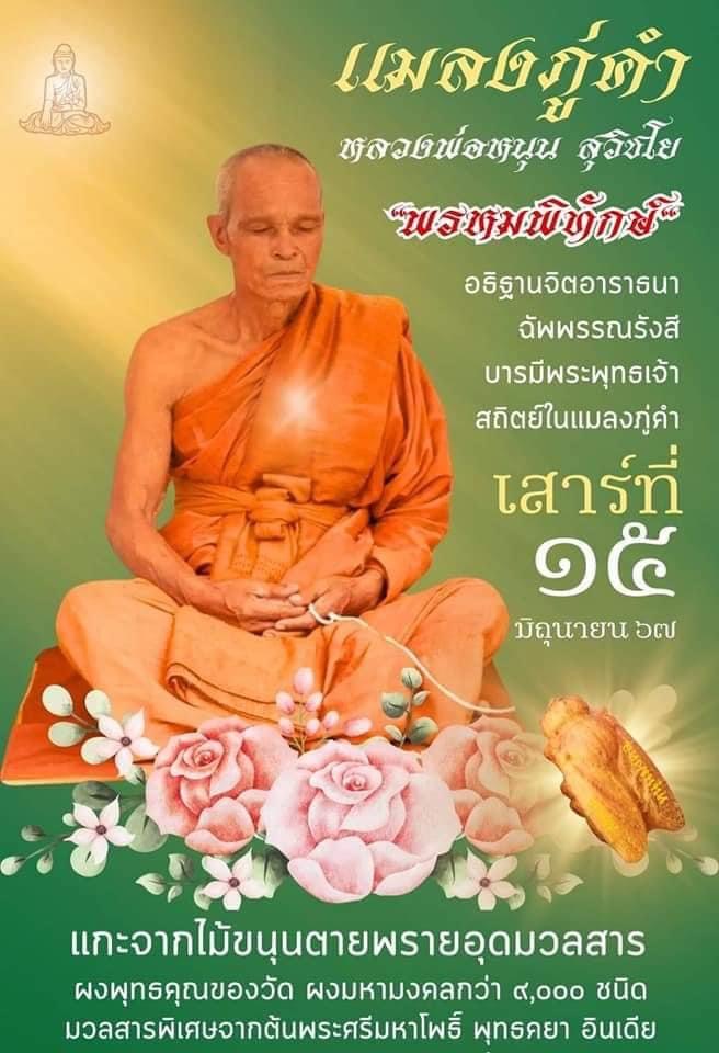 แมลงภู่คำ หลวงพ่อหนุน