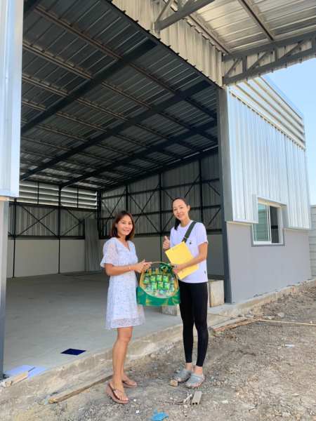 รับสร้างโกดังสำเร็จรูป วัชรพล ขนาด 9.60 x 14.40 x 5.00 m.