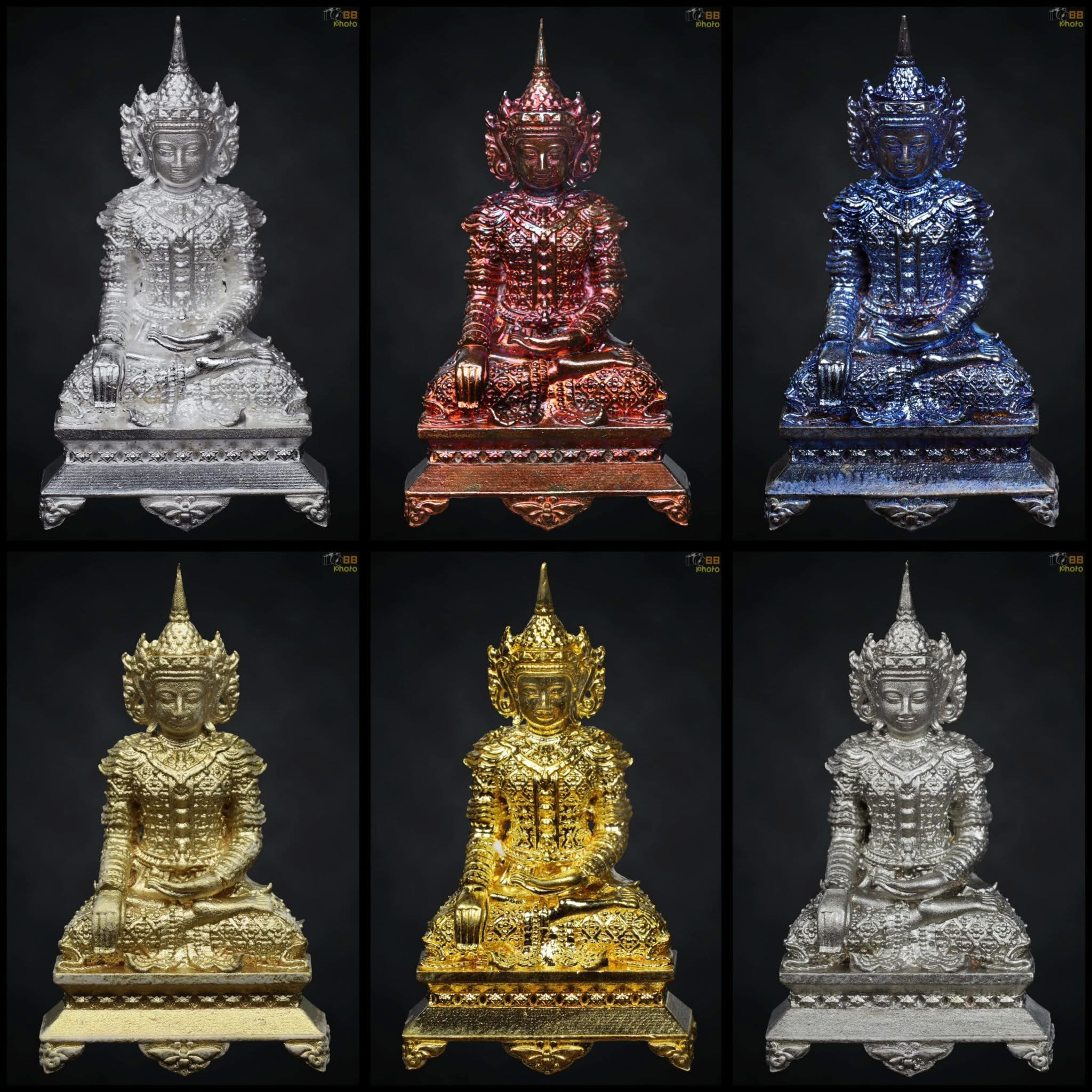 พระพุทธอิทธิคุณบุญพินิมมิต รุ่น 1 (ทองแดงพ่นทราย อุดผงยา ตะกรุดทองเหลือง 1 ใน 100) ลพ.เล็ก พอจ.พันแสง วัดศิลาวาส