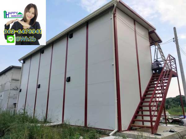บ้านพักคนงาน 2 ชั้น ขนาด3.60x10.80 เมตร