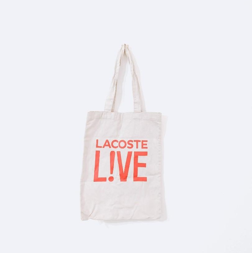 กระเป๋าผ้าสะพายข้าง Lacoste Live - Tote Bag รุ่นพิเศษจากญี่ปุ่น กระเป๋าผ้า กระเป๋าถือ ของใหม่ ของแท้ พร้อมส่ง
