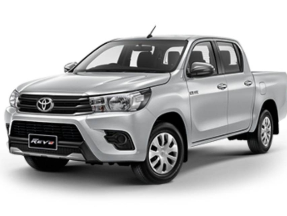 ครอบมือจับ Toyota Revo ครอบมือเปิดประตู โตโยต้า รีโว่ ปี 2015-2018 รุ่นไม่ TOP (สีเงิน)(ใช้เทปกาว 3M)