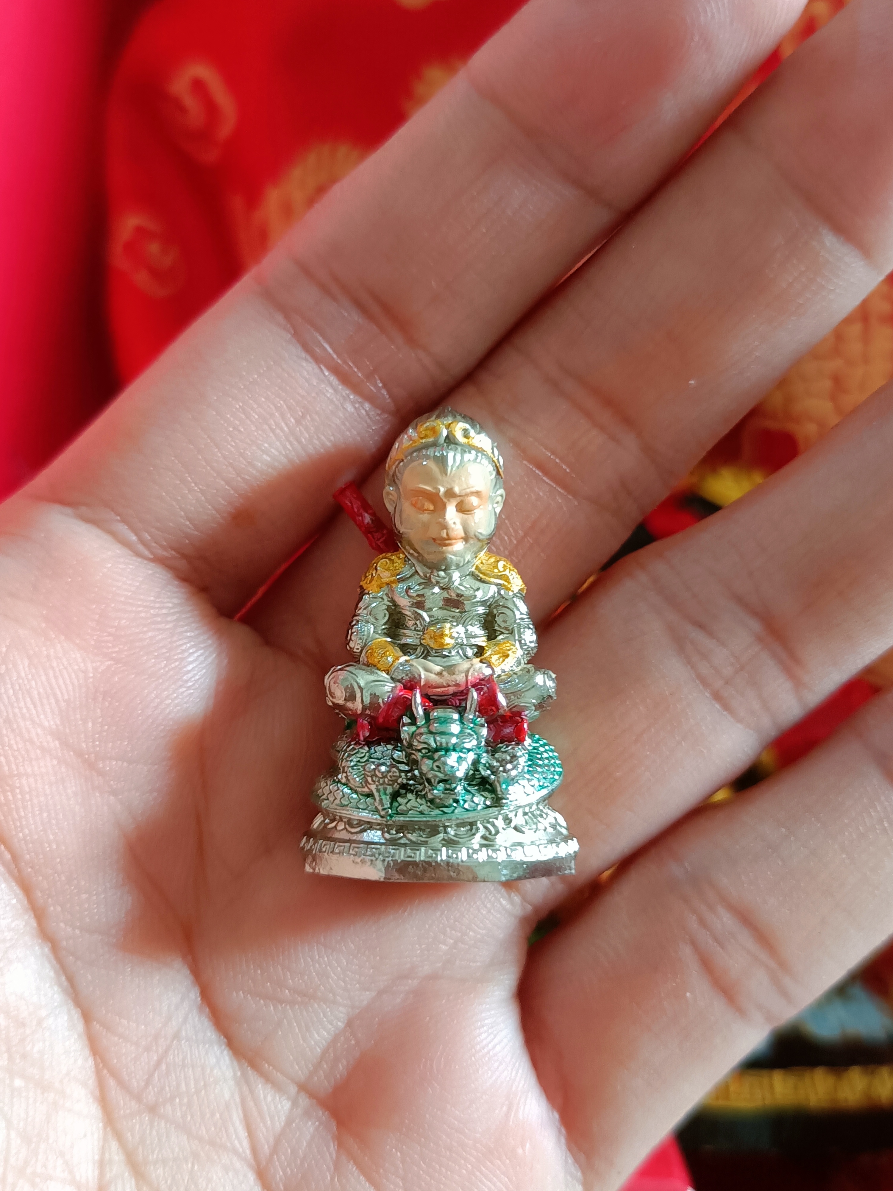 ฉีเทียนน้อย รุ่น 2 เลข 12 เข้าพิธีเสกแบบจีน วัดถ้ำเขาชะอางค์
