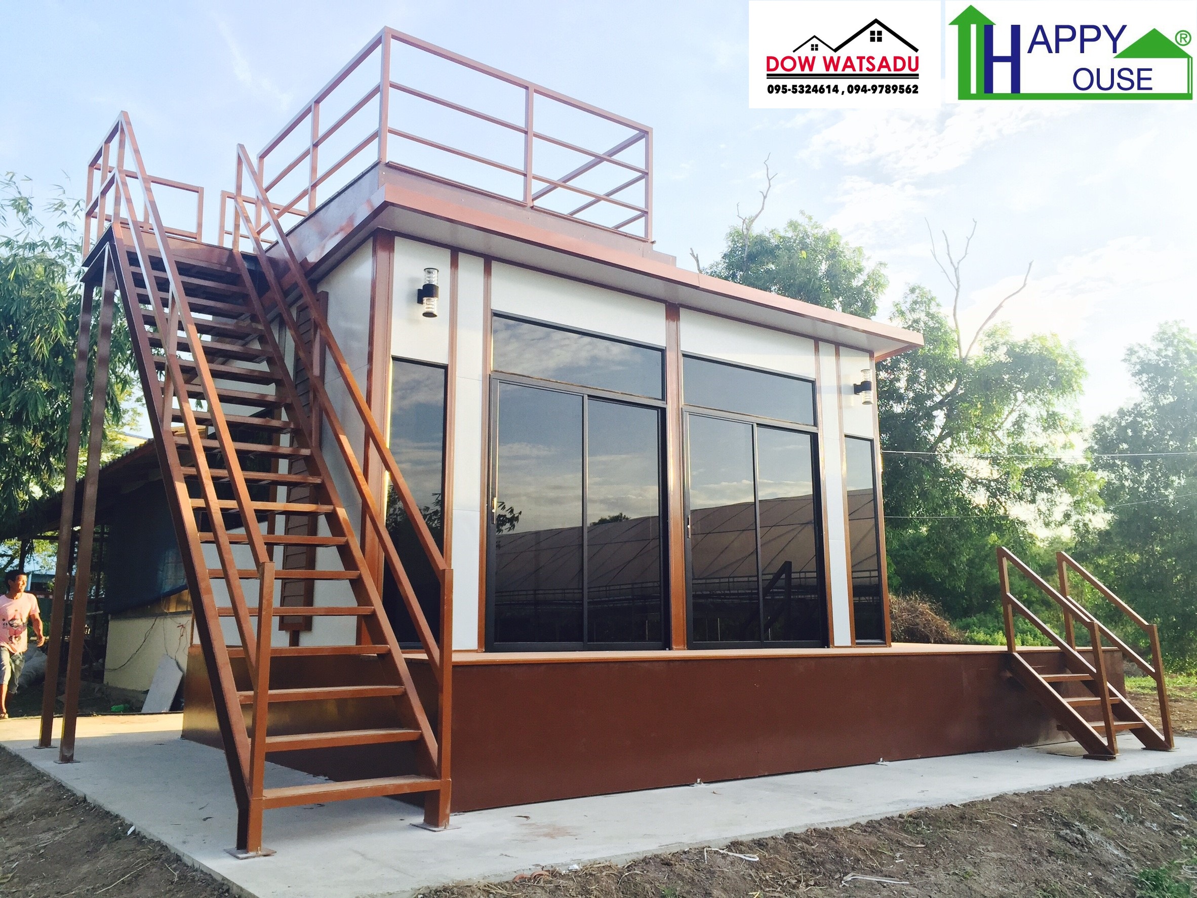 บ้านสำเร็จรูป บ้านน็อคดาวน์ สร้างออฟฟิศ happyhouse MS-07