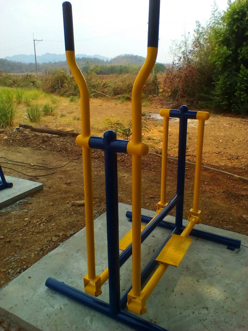 รหัส SM ผลงานติดตั้ง (สระบุรี) เครื่องออกกำลังกายกลางแจ้ง