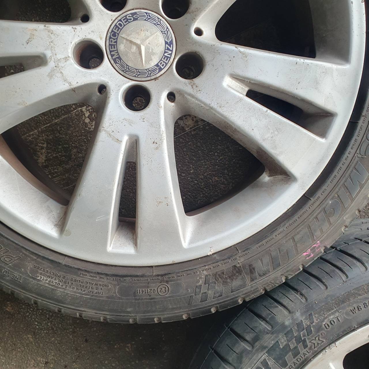 ล้อแม็ก Benz 17" A2044010402 B66474276 ของแท้มือสองขายตามสภาพ