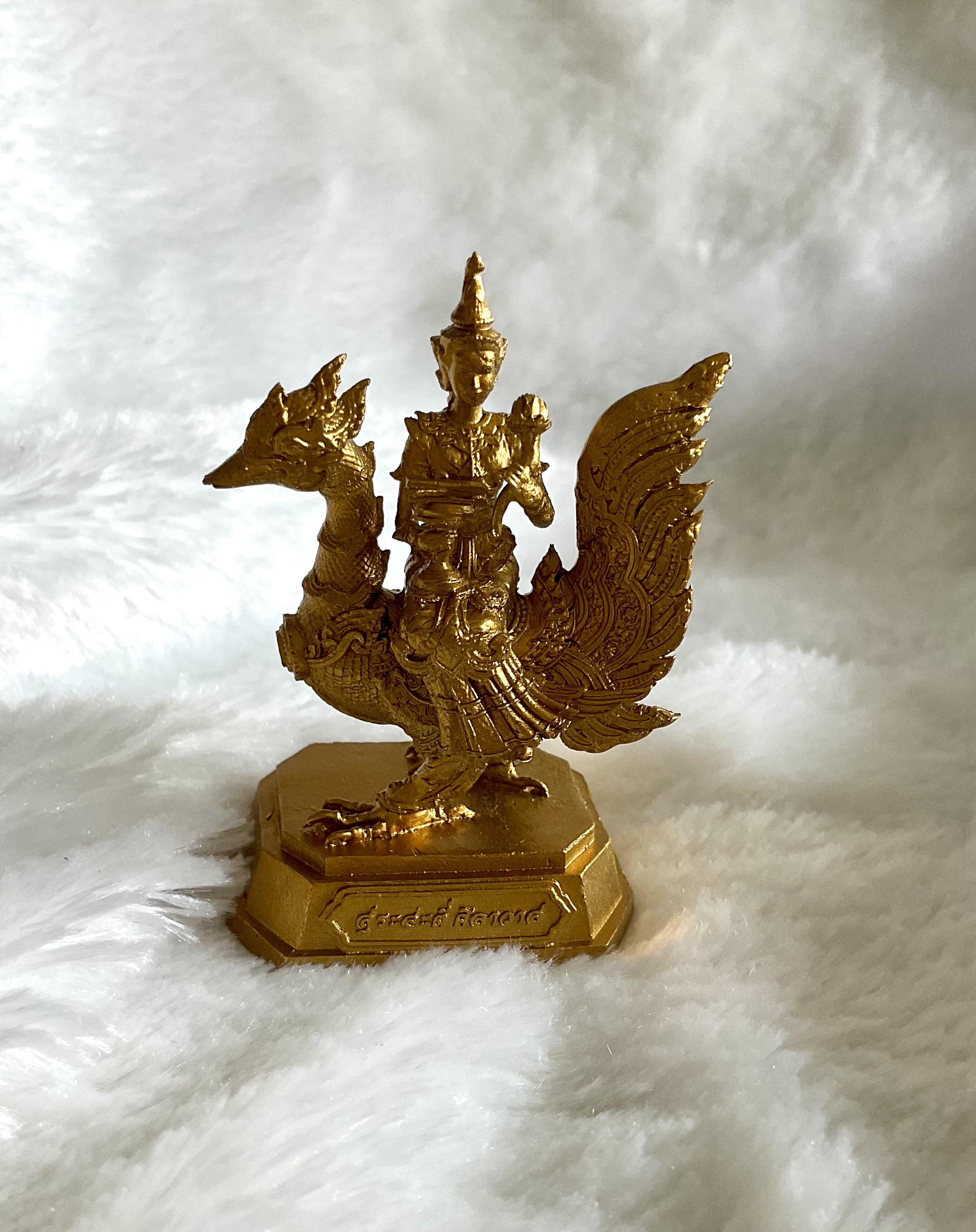 รูปหล่อพระแม่สระระตี่ รุ่นแรก สูง 7 ซม. (พระแม่สุรัสวตี หรือแม่สุนทรรีวาณี) ลพ.เล็ก พอจ.พันแสง วัดศิลาวาส