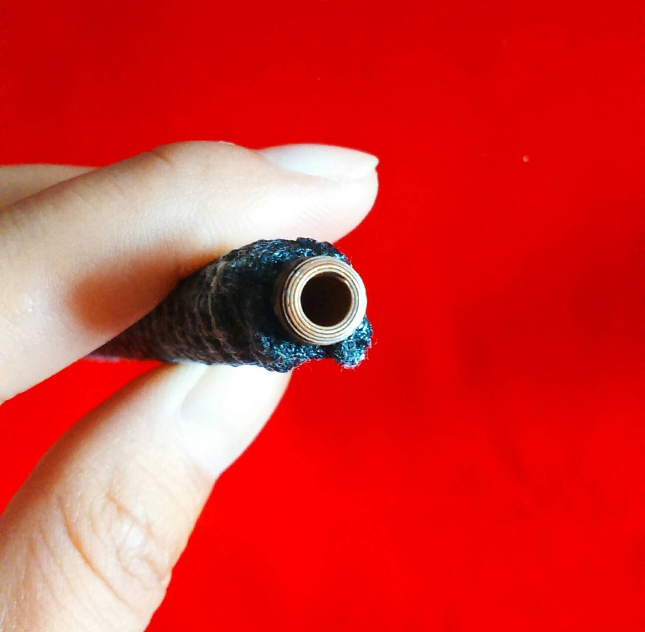 ตะกรุดโสฬสมงคล (ทองแดง) ถักเชือก 4 นิ้ว หลวงปู่วาส วัดสะพานสูง