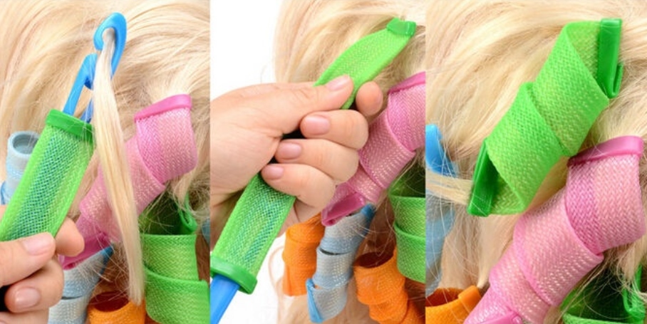 อุปกรณ์ม้วนผม ทำผมหยิก เมจิกโรล แบบไม่ต้องใช้ความร้อน (สำหรับม้วนปลายผม)