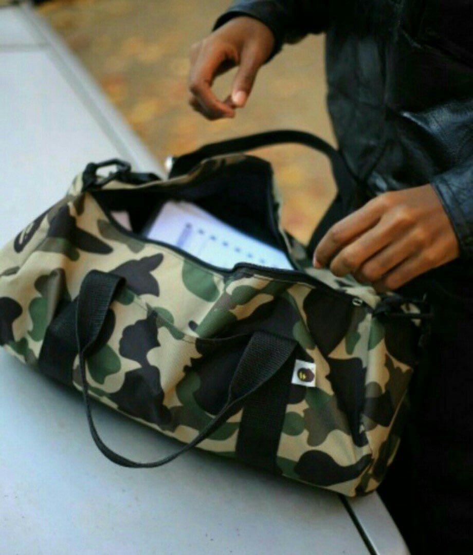 กระเป๋า A Bathing Ape Camo Duffle Bag Collection พิเศษจากญี่ปุ่น กระเป๋าถือ ของใหม่ ของแท้ พร้อมส่ง